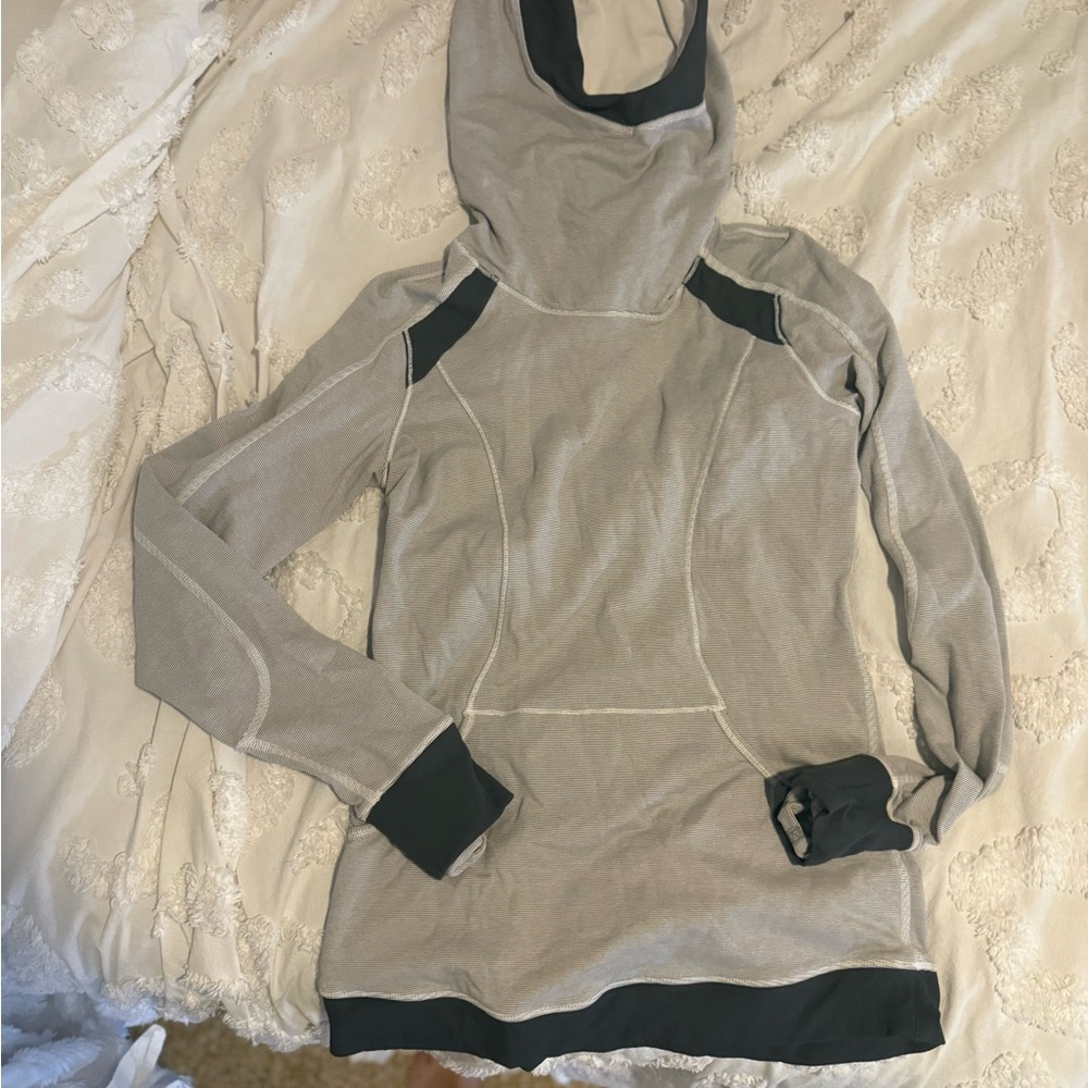 Lululemon Gray and charcoal Hooded Pullover